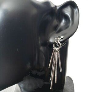 Fashion Jewelry Silver Chandelier Clip-On Earrings